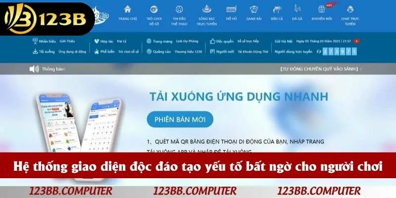 Hệ thống giao diện độc đáo tạo yếu tố bất ngờ cho người chơi