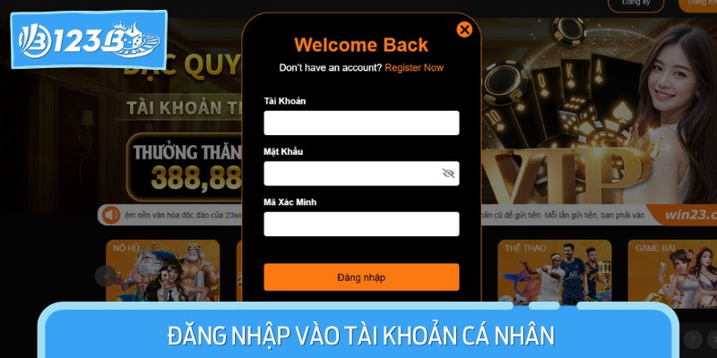 Đăng Nhập Vào Tài Khoản Cá Nhân