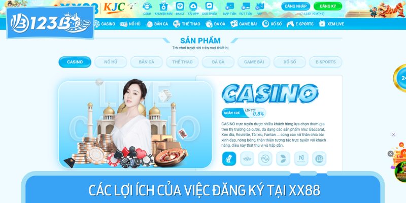 Các lợi ích của việc đăng ký tại XX88